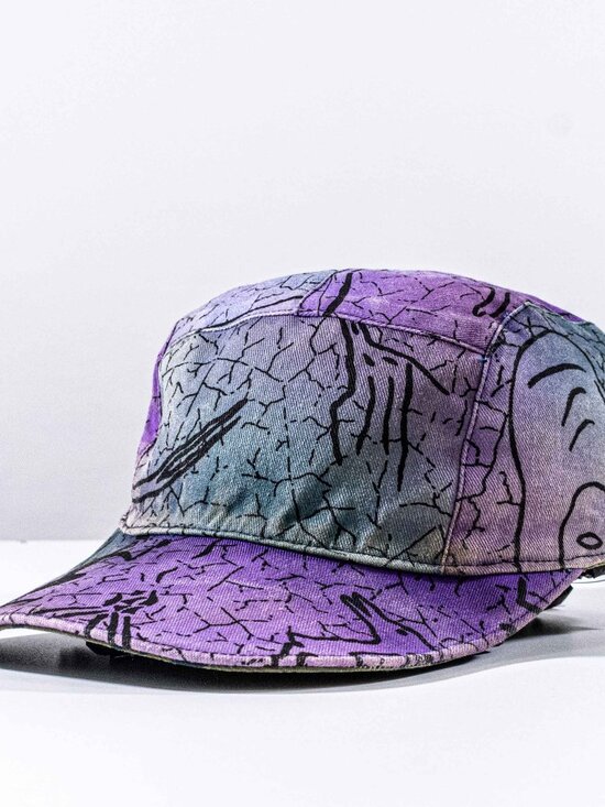 Zimbabalooba Other - Vintage 90s Zimbabalooba Reversible 5 Panel Hat AOP Surf Skate Rave Print